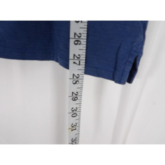Calvin Klein Mens Blue Short Sleeve Medium Wash Collared Polo Shirt Size Large - Picture 3 of 5
